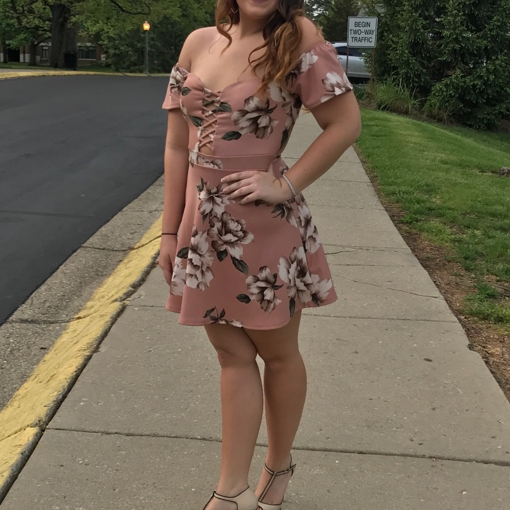 Off the shoulder formal dress